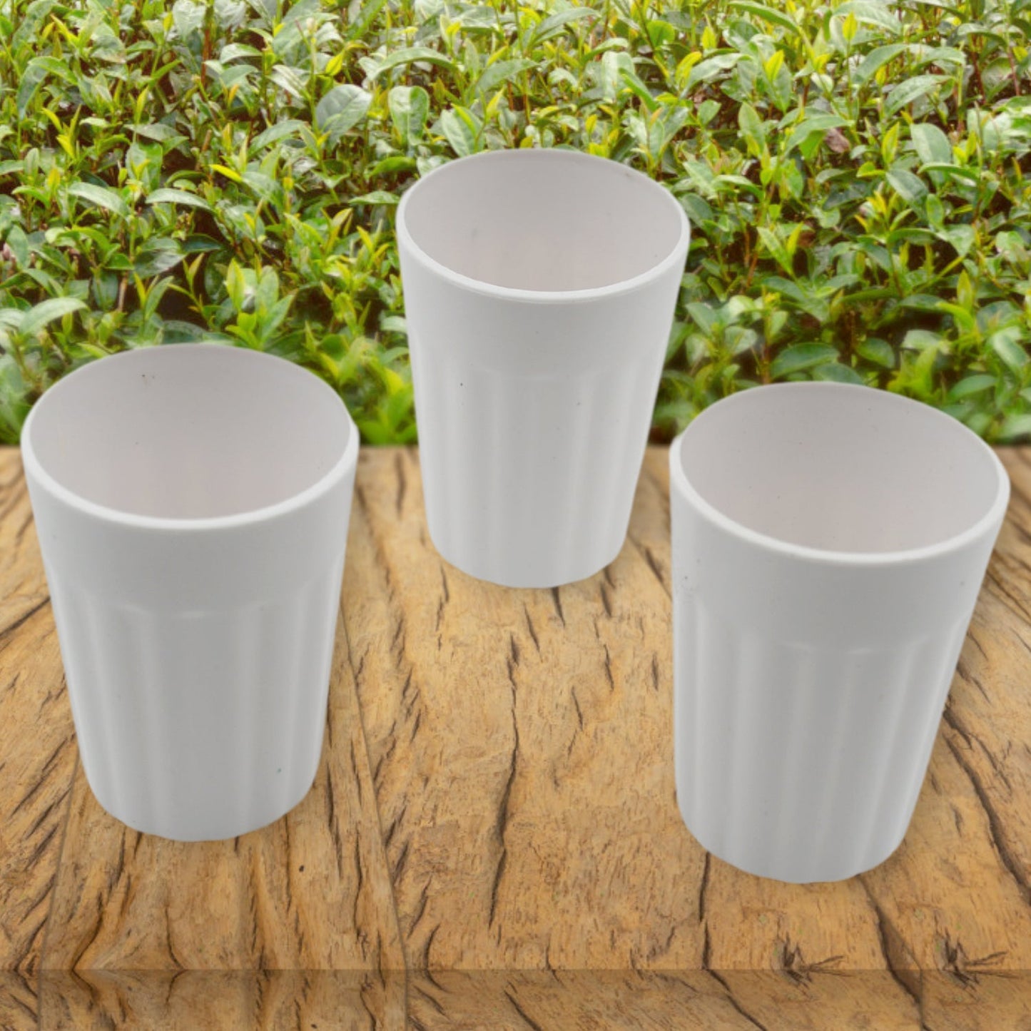 Small Plastic Coffee / Tea Cups Reusable Plastic Cup Mug Lightweight Microwavable Dishwasher Safe Unbreakable Camping Coffee Mugs for Tea Milk Water Juice Tea (3 Pcs Set)