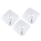 17645 Multipurpose Self Adhesive Heavy Duty Waterproof Transparent Sticky Plastic & Stainless Steel Wall Hooks (3 Pc Set)