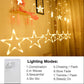 Bright star curtain lights with various light modes