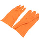 0621 Multipurpose Rubber Reusable Cleaning Gloves, Reusable Rubber Hand Gloves I Latex Safety Gloves I for Washing I Cleaning Kitchen I Gardening I Sanitation I Wet and Dry Use Orange Gloves (1 Pair 40 Gm)