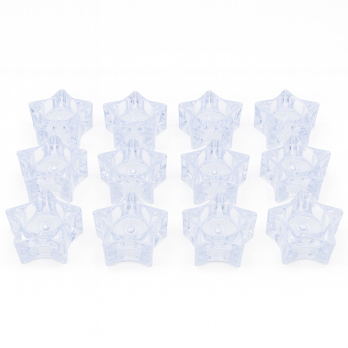 Set of 12 LED Crystal-Effect Flameless Smokeless Candles