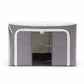 Foldable Steel Frame Clothes Storage Organizer Bag 60x43x32cm (Mix Color)