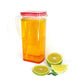 Transparent jug with lid for beverages