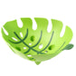 Leaf-Shaped Plastic Fruit Basket (1 Pc)
