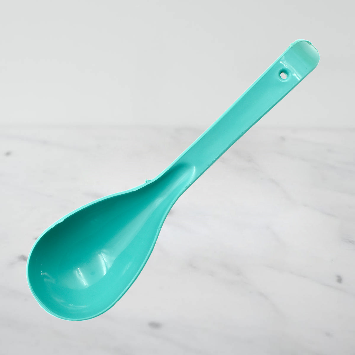 Set of plastic serving spoons.