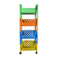 4 layers plastic basket trolley