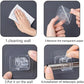 Wall Mount Transparent Self-Adhesive Clip with Strong Spring Grip
