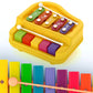 2 in 1 Baby Piano Xylophone Toy for Toddlers, 5 Multicolored Key Keyboard Xylophone Piano, Preschool Educational Musical Learning Instruments Toy for Baby Kids Girls Boys 3+ Years (1 Pc)