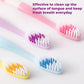 2-in-1 Tooth Brush with Tongue Scraper, Soft Bristle & Long Handle (8Pcs) Soft Toothbrush