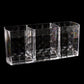 Clear Acrylic 3-Slot Brush Organizer