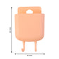 Multi-Purpose Plastic Wall Mounted Mobile Charging Holder Set (4 Pc)