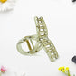 Plastic Hair Clamp Grip, Simple Matte Hair Barrette Clamp (1 Pc)