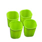 Plastic glass set, lightweight and durable, pack of 4.