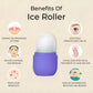 BEAUTY ICE ROLLER FOR FACE MASSAGER & EYE REUSABLE FACE ROLLERS FACIAL ROLLER ( Purple Color)