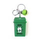 Green Bin Keychain