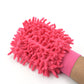 Double sided microfiber glove for dusting