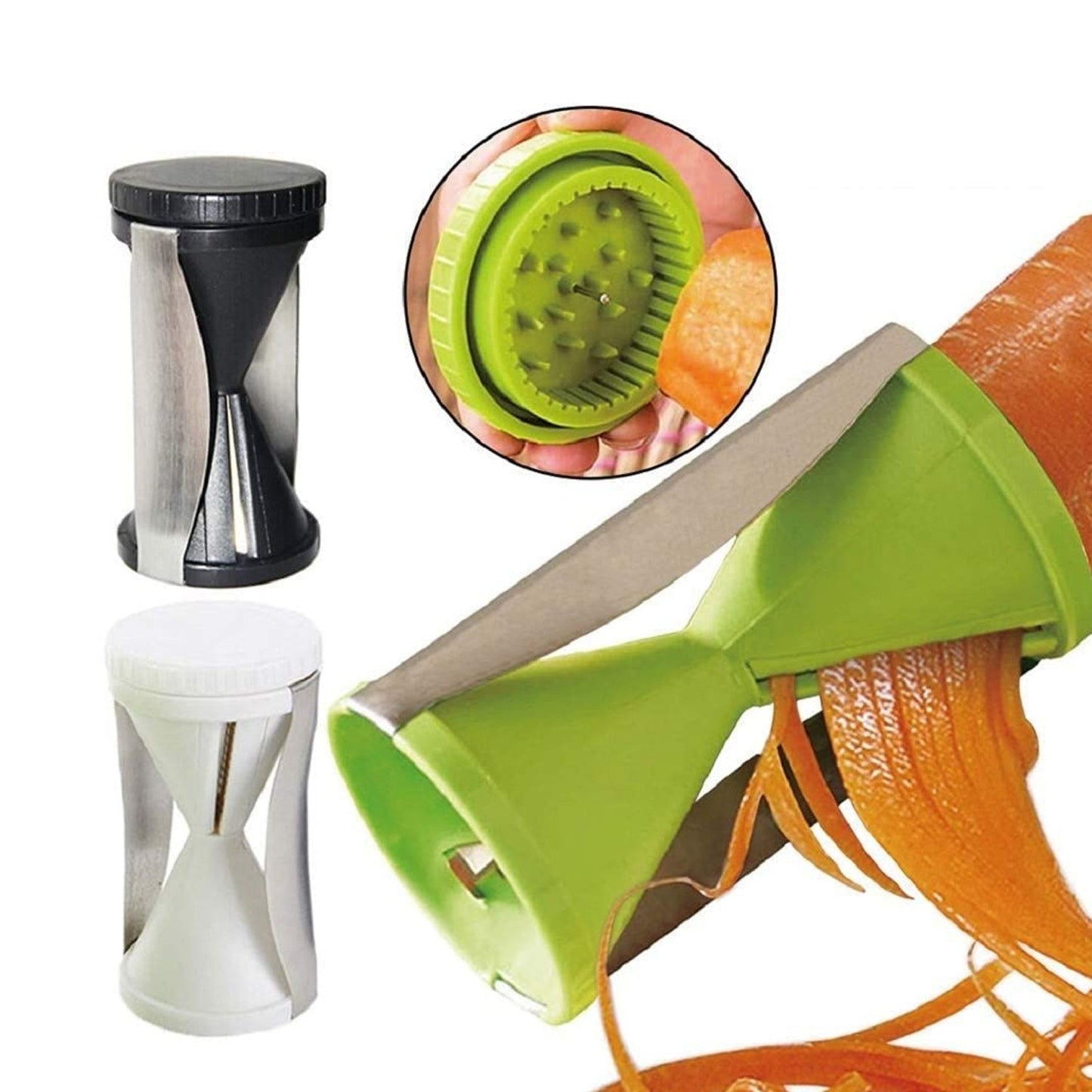 Portable Stainless Steel Handheld Spiralizer & Vegetable Slicer