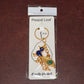 Krishna Peacock Design Golden Keychain (1 Pc)
