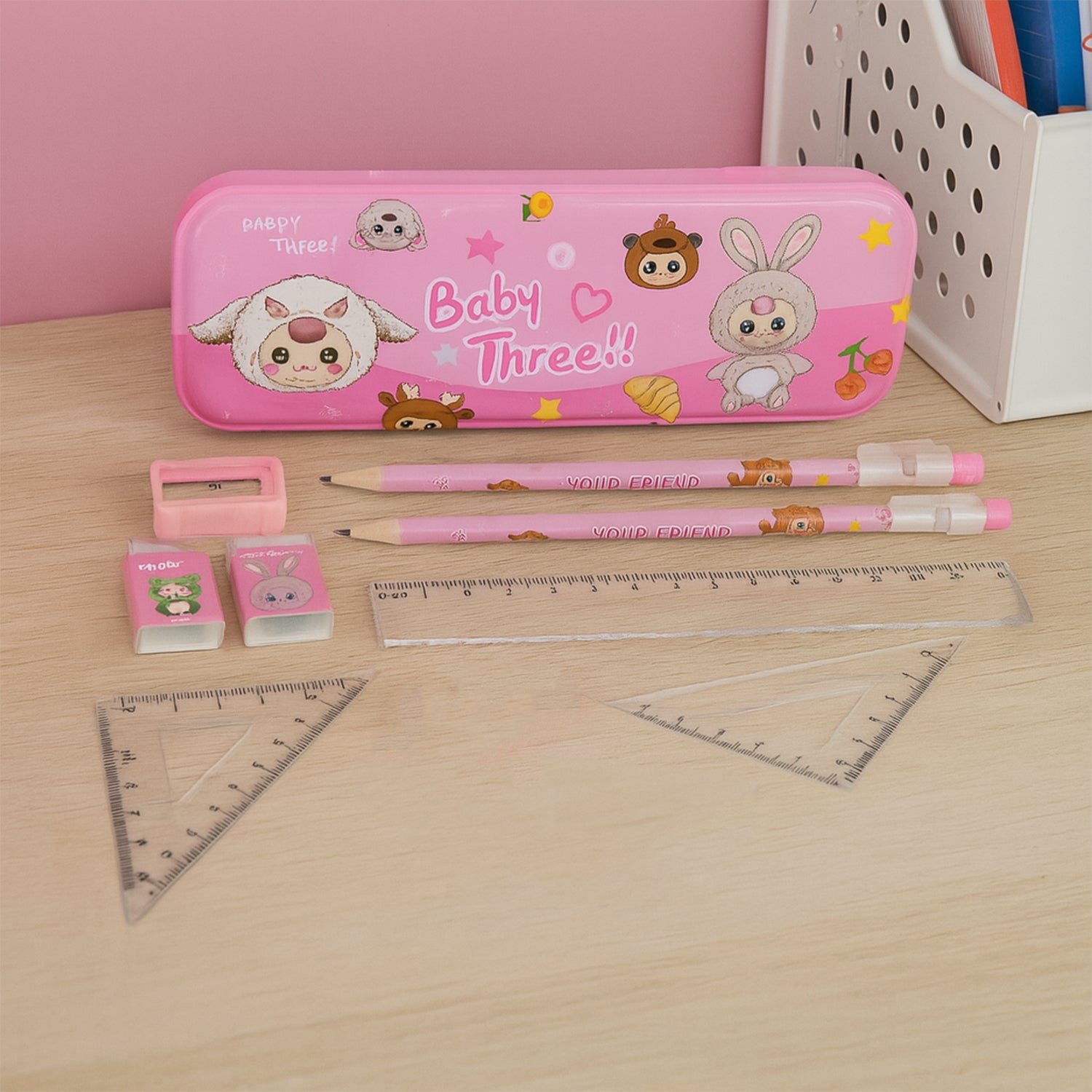 Fun Cartoon Stationery Set