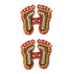 Mandir Glow Charan  Paduka Decals