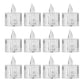 12 Pcs Flameless and Smokeless Decorative Acrylic Candles Transparent Led Tea Light Candle for Gifting, House, Diwali, Christmas, Festival, Events Decor Candles