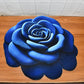 Rose Shaped Anti-Slip Velvet Floor Mat - (1 Pc)