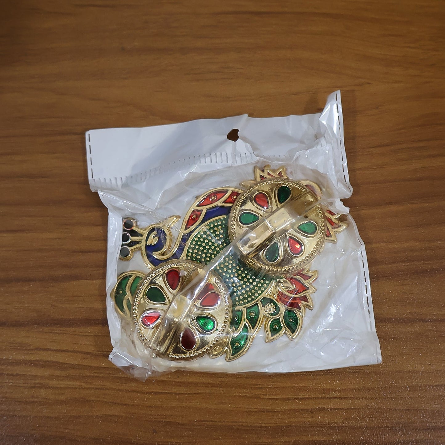 Peacock Design Kumkum / Roli–Chawal Box - (1 Pc)