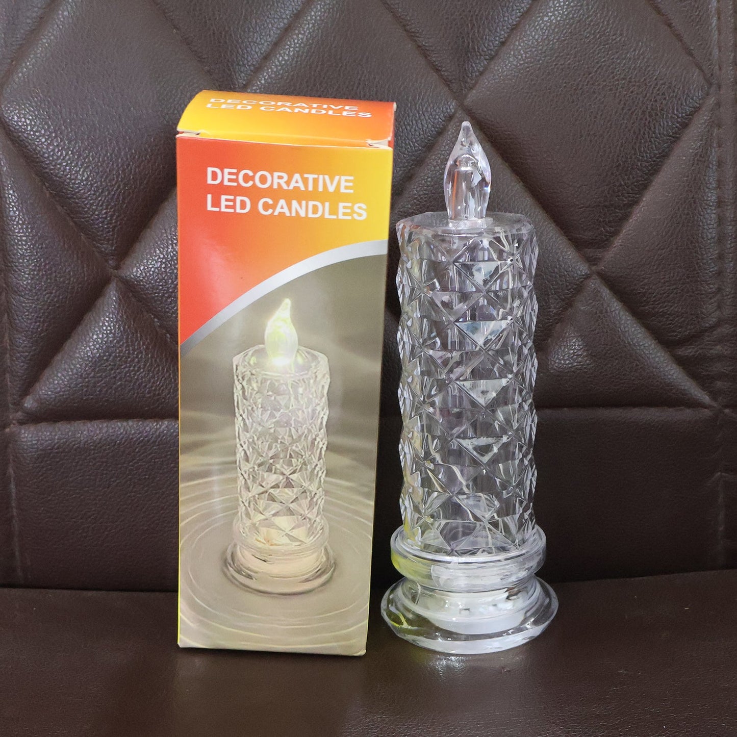 Decorative LED Crystal Candle Light (1 Pc)