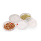 4-section sprout maker, white plastic.