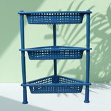 3-tier plastic rack shelf