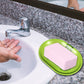 Plastic Soap Dish Holder for Bathroom Shower Wall Mounted Self Adhesive Soap Holder Saver Tray-Plastic Sponge Holder for Kitchen Storage Rack Soap Box, Bathroom ,Sabudani