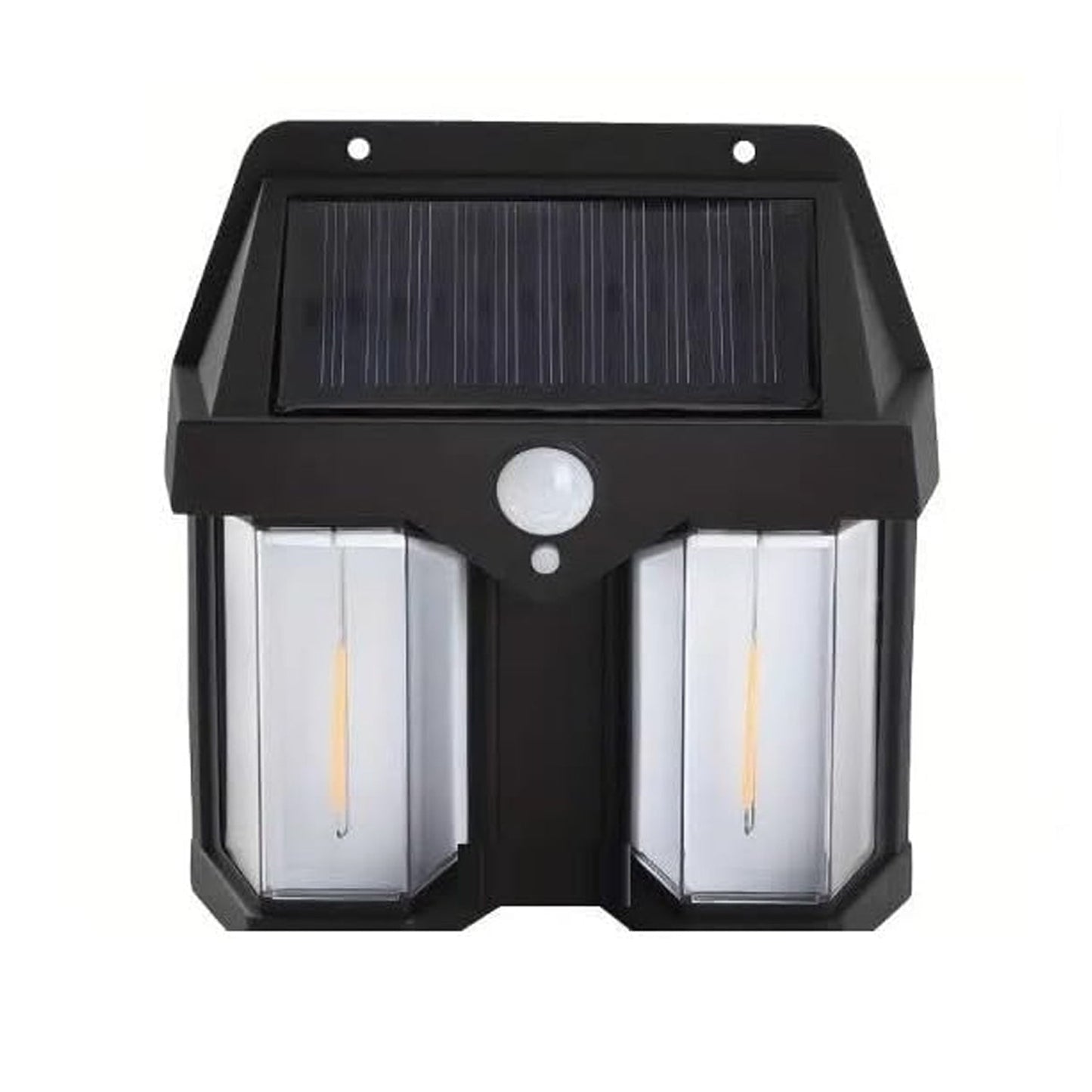 Outdoor Solar Wall Lamp Outdoor Waterproof High Quality Lamp Induction Garden Lamp Garden Villa Night Lamp Double Lamp Light (1 Pc)