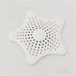 White Silicone Star Shaped Sink Filter Bathroom Hair Catcher Drain Strainers for Basin