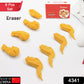 Cute Chicken Wing & Leg Erasers for Kids & Students (8 Pc Set)