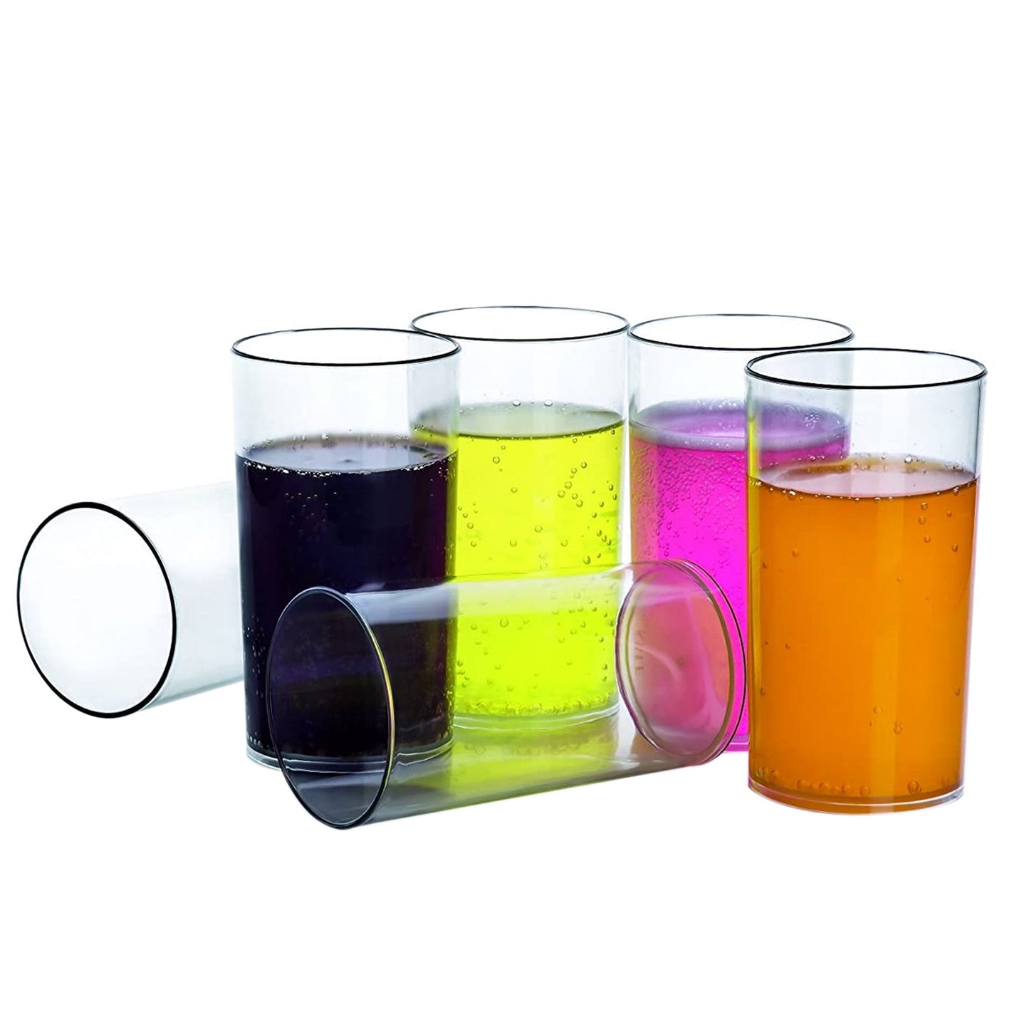 Heavy unbreakable clear plastic glasses