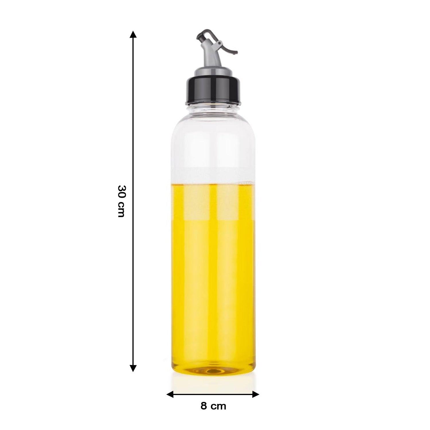 2346 Oil Dispenser Transparent Plastic Oil Bottle |  1 Liter 