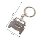 Stylish Metal Jeep Shape Keychain (1 Pc)