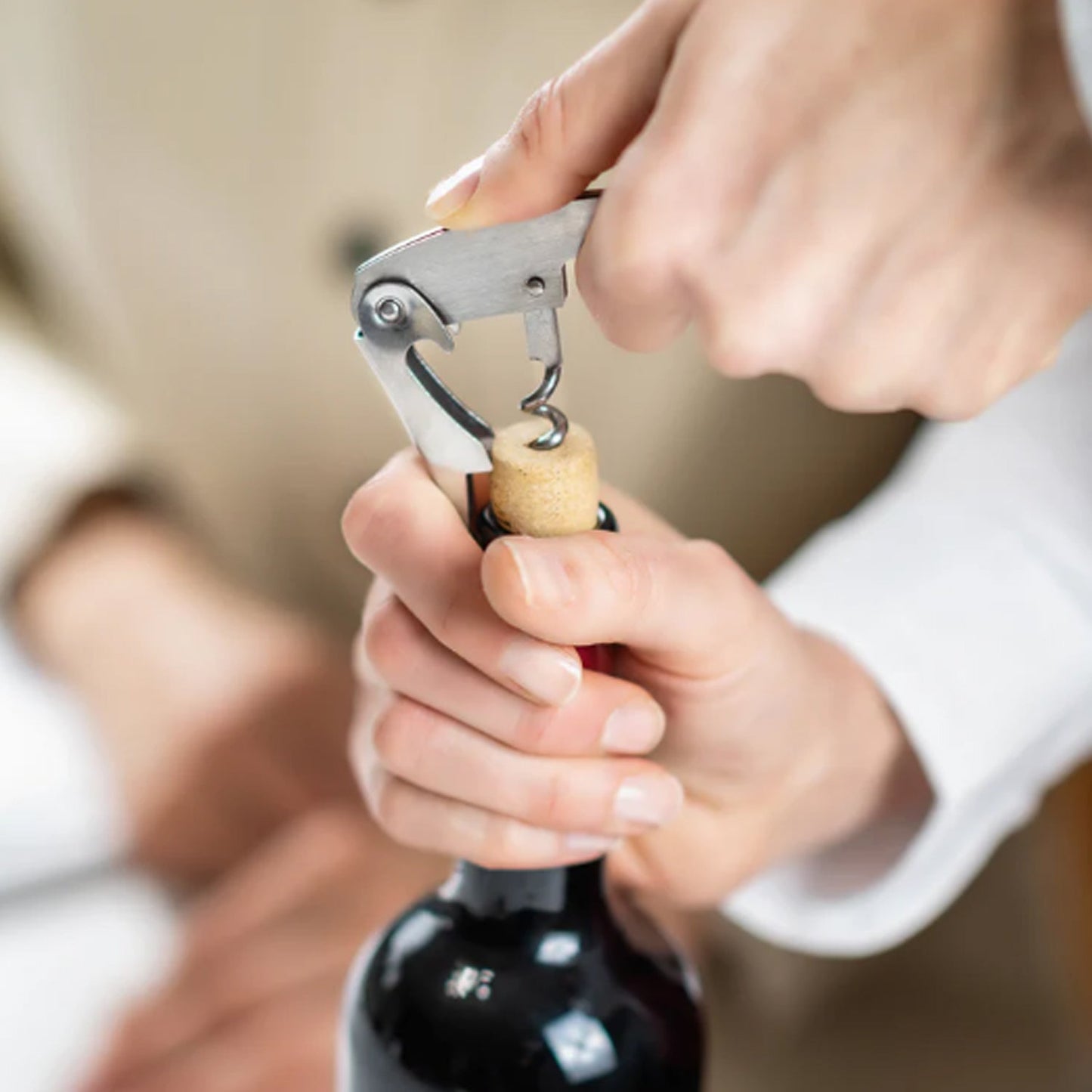 Premium Wine Bottle Shape Bar Accessory Gift Set