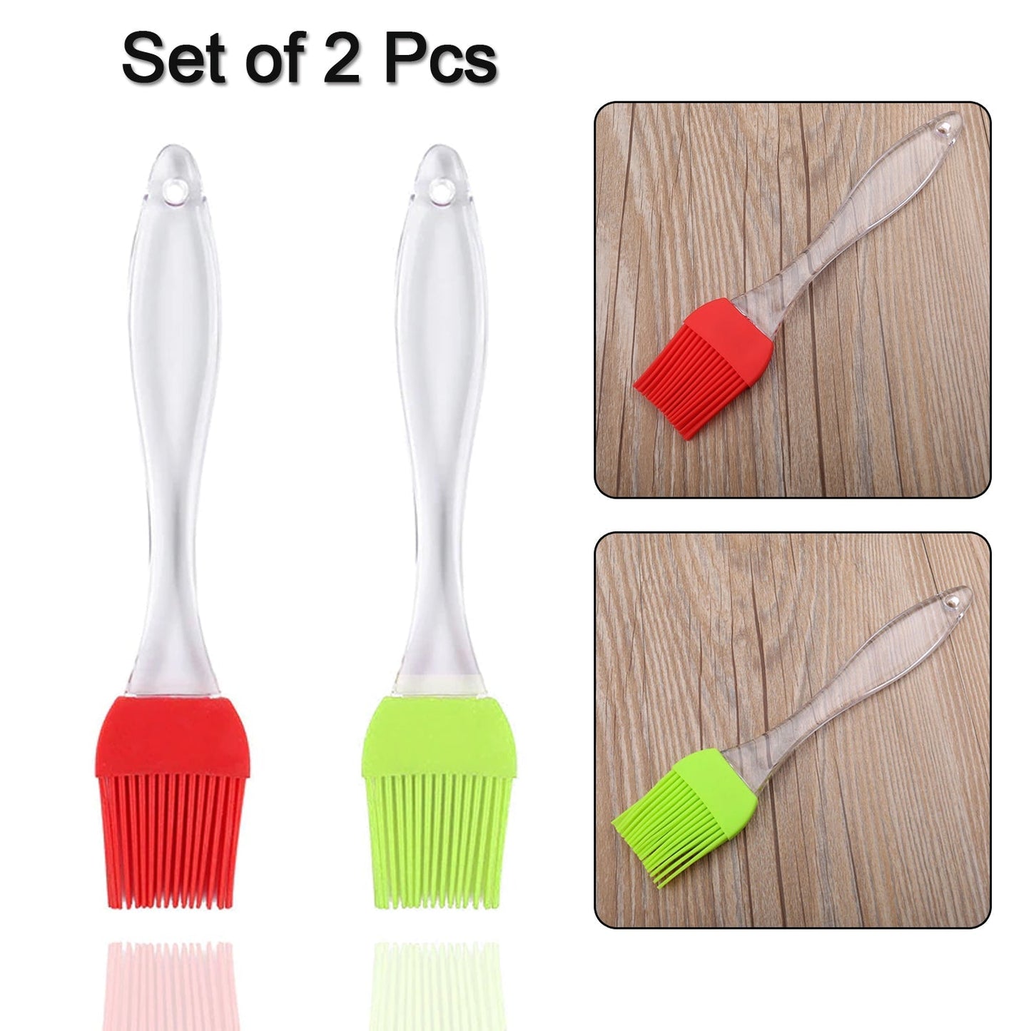 Kitchen spatula and pastry brush set.