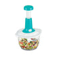 3-blade vegetable chopper for efficient food preparation.