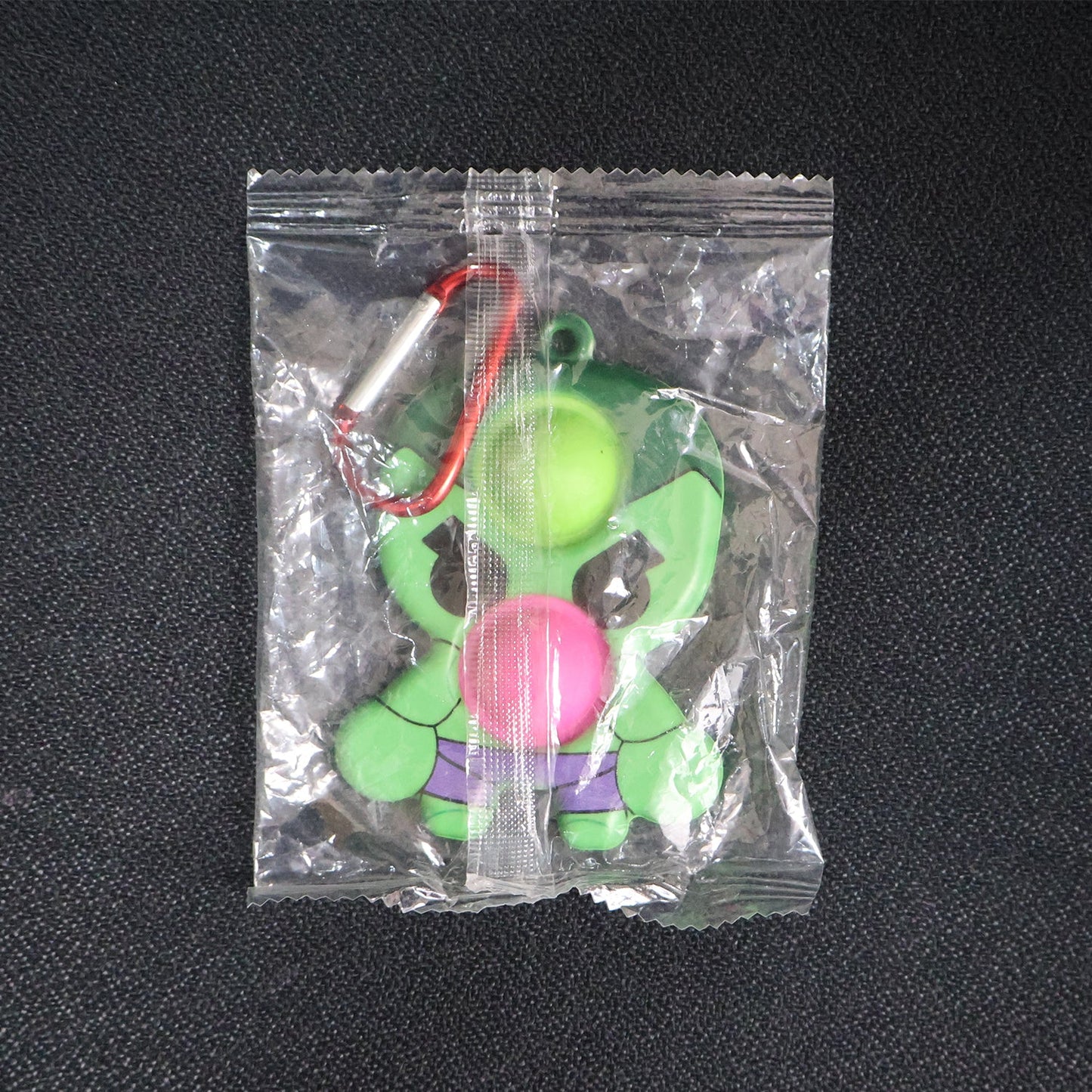 Silicone Pop It Fidget Toy with Keychain Clip (1 Pc)