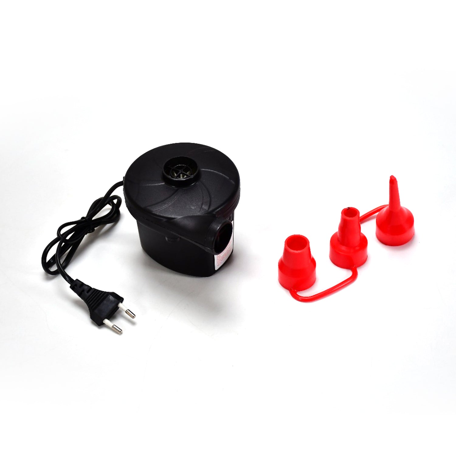 Air pump with three nozzles, for balloons and sports balls