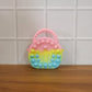 Rainbow Round Silicone Pop It Coin Purse (1 Pc)