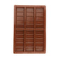 Polycarbonate chocolate mold for making bar-shaped chocolates