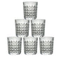Premium Crystal-Style Glass Tumbler Set (6 Pc / 210 ML)