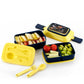 5621 Double Layer Lunch Box Stylish Lid Lunch Box With Fork & Spoon Lunch Box For Children School Lunch Box 