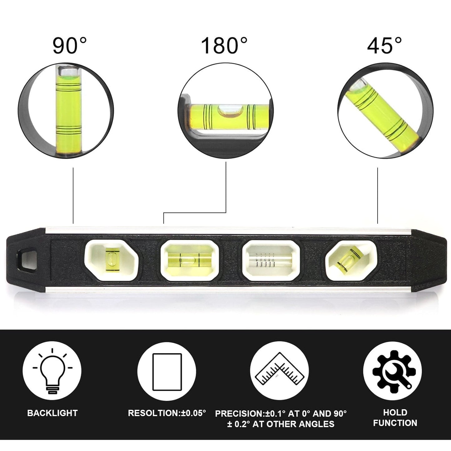 Professional Aluminum Spirit Level Measuring Tool  (B Grade / 1 Pc)