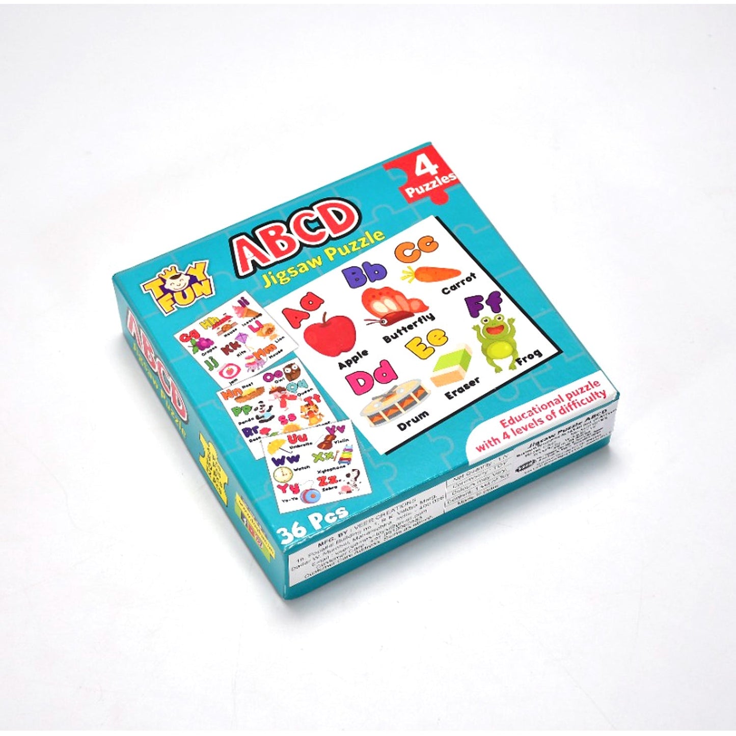 ABC learning puzzles for kids, packaged set