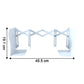 Adjustable Telescopic Iron Desk Book Stand (1 Pc)