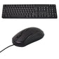 Wired USB Keyboard 107 Keys & Mouse Set (2 Pc Set)